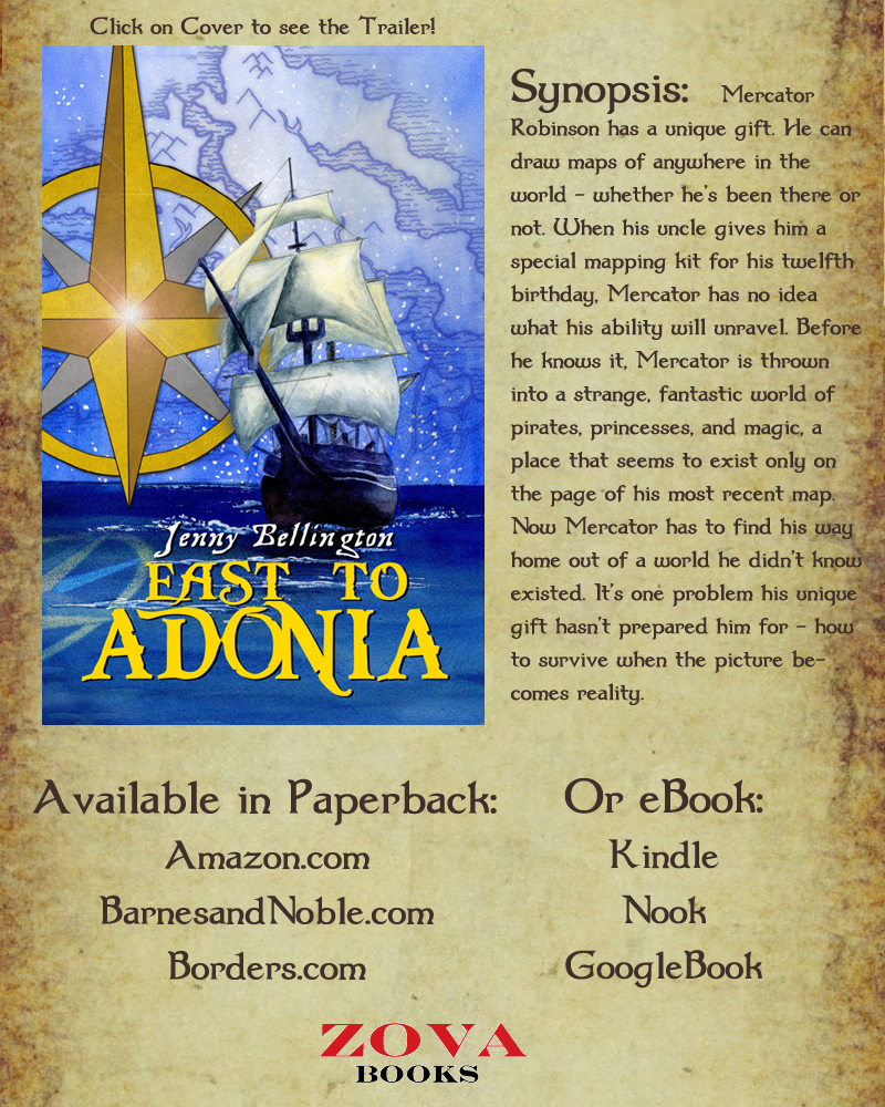 East to Adonia Cover Art, synopsis, ordering info